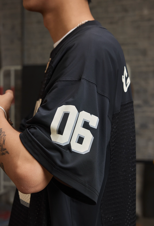REAIMNESS Mesh Graffiti Rugby Jersey | Face 3 Face