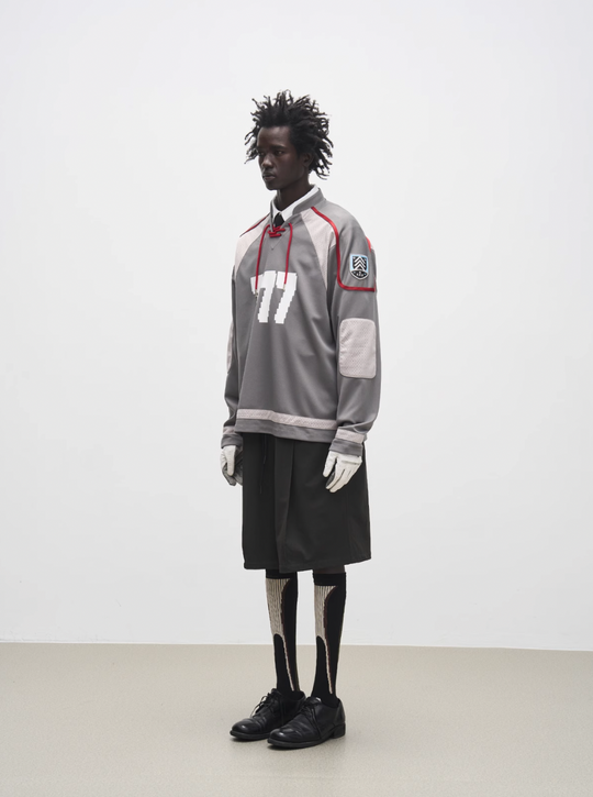 7440 37 1 "777" Drawstring Mesh Patchwork Hockey Jersey | Face 3 Face