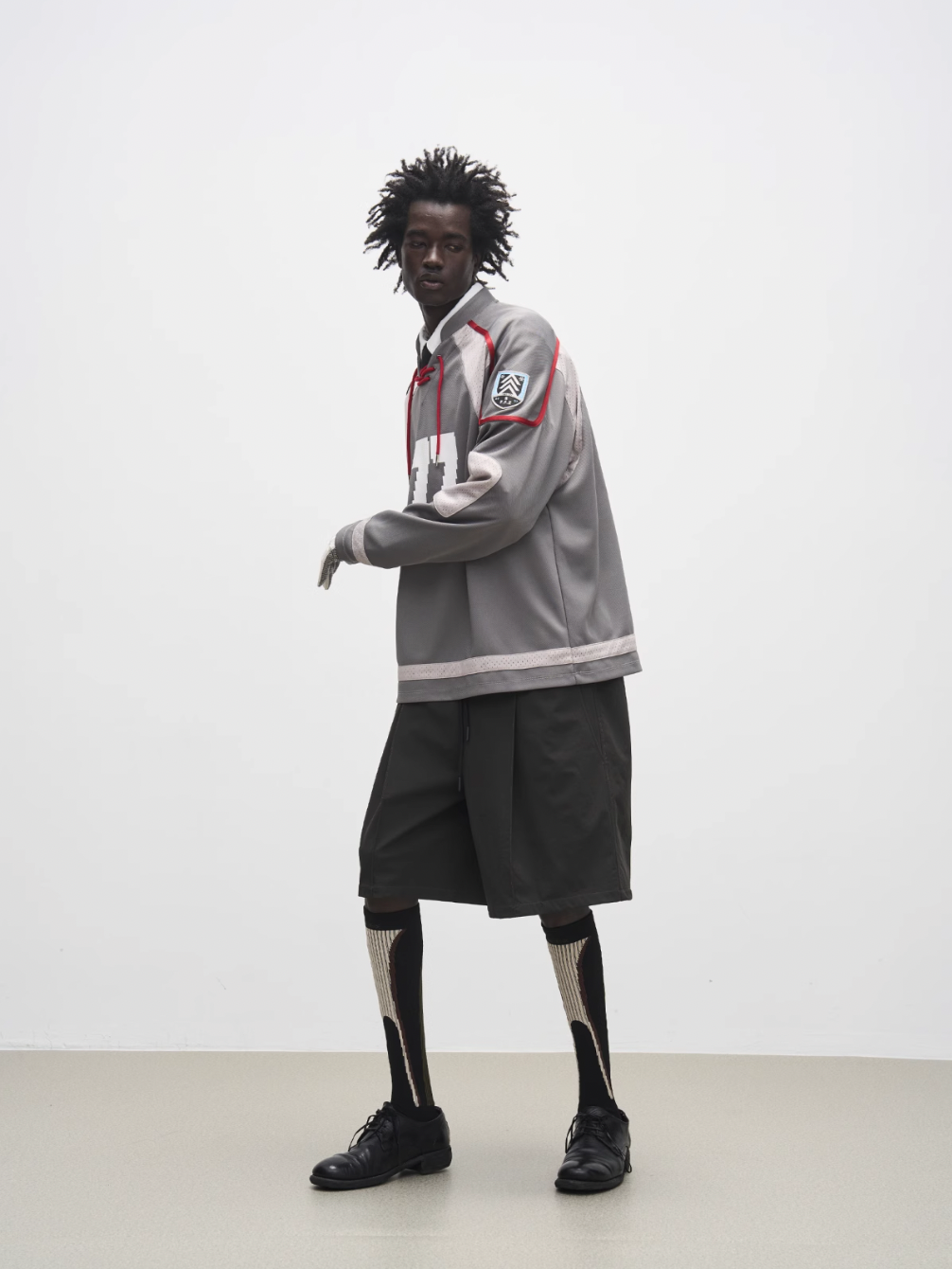 7440 37 1 "777" Drawstring Mesh Patchwork Hockey Jersey | Face 3 Face