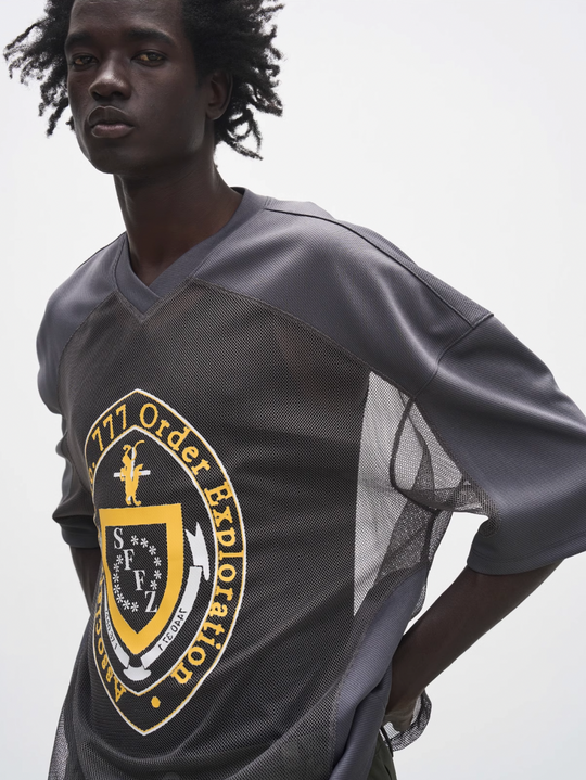 7440 37 1 College Cutout Mesh Rugby Jersey | Face 3 Face