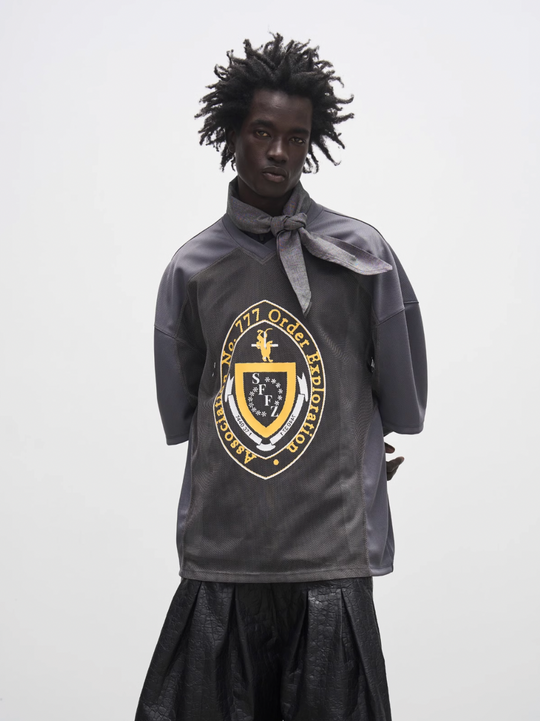 7440 37 1 College Cutout Mesh Rugby Jersey | Face 3 Face