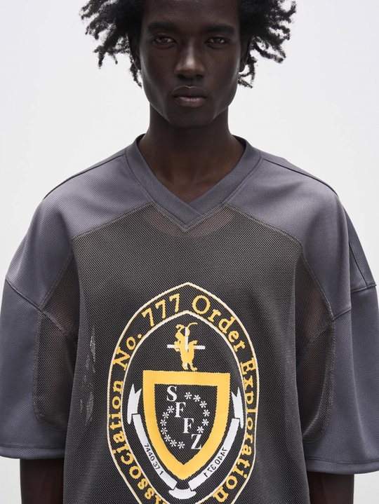 7440 37 1 College Cutout Mesh Rugby Jersey | Face 3 Face