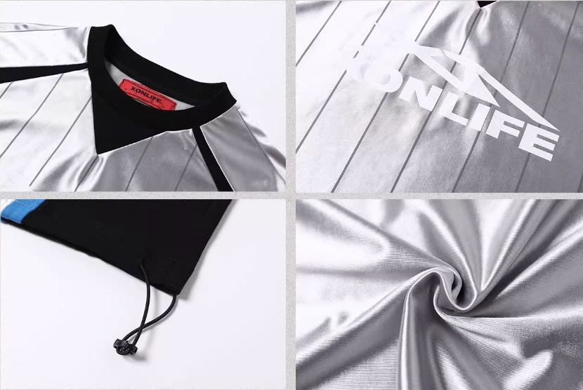 XONLIFE Silver Stripe Soccer Jersey Tee | Face 3 Face