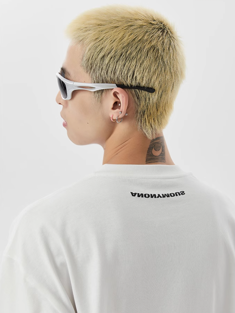 XONLIFE Contrast Color Letter Print Soccer Jersey Tee | Face 3 Face