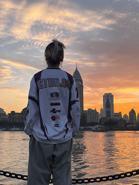 Retro Project Long Sleeve Racing Soccer Jersey Tee | Face 3 Face