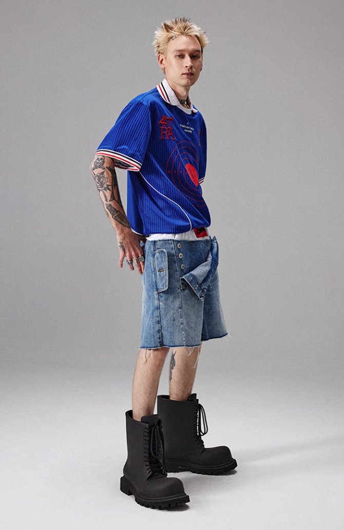 4tra "Rebel Pirate" Bullseye Soccer Jersey Tee | Face 3 Face