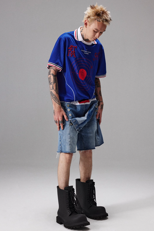 4tra "Rebel Pirate" Bullseye Soccer Jersey Tee | Face 3 Face