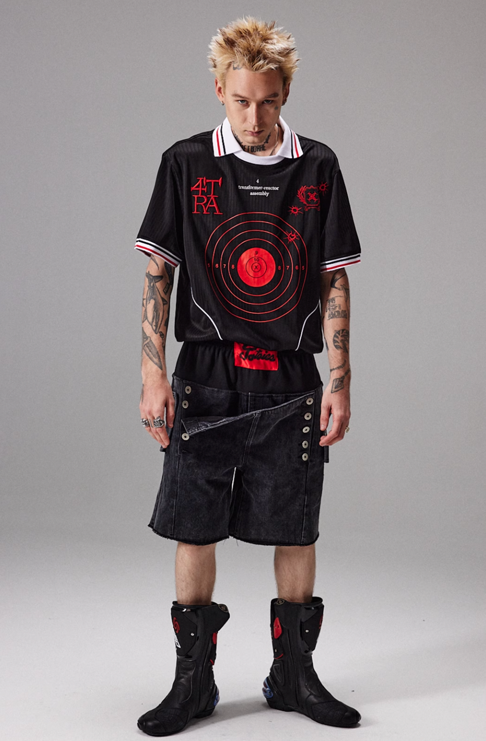 4tra "Rebel Pirate" Bullseye Soccer Jersey Tee | Face 3 Face