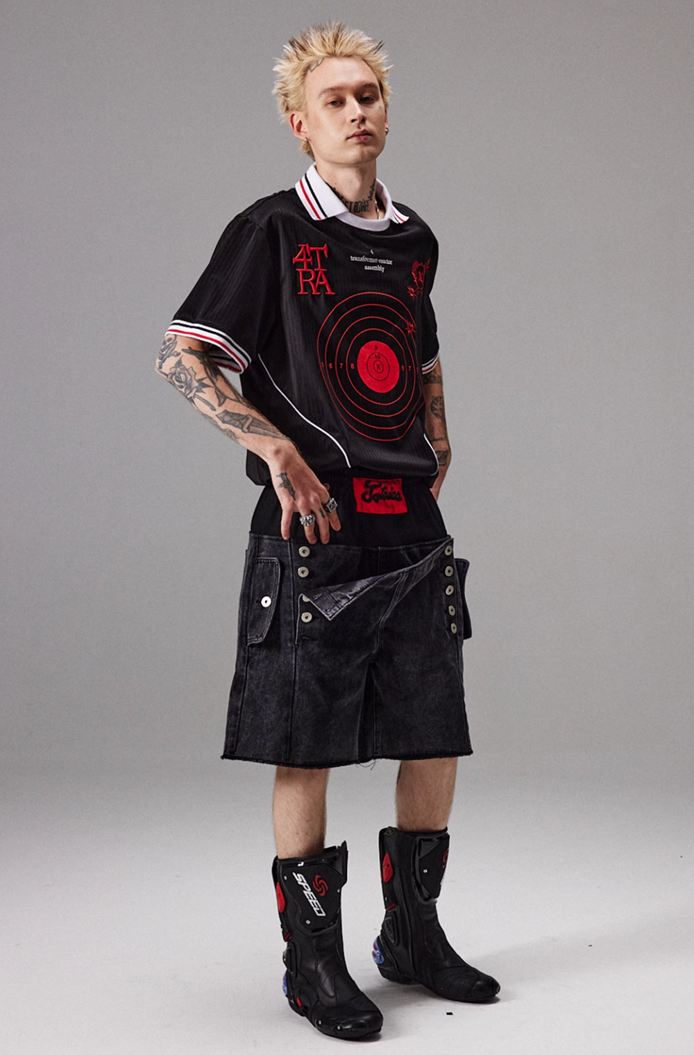 4tra "Rebel Pirate" Bullseye Soccer Jersey Tee | Face 3 Face