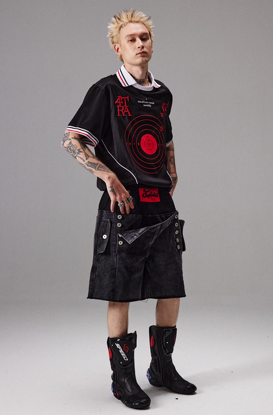 4tra "Rebel Pirate" Bullseye Soccer Jersey Tee | Face 3 Face