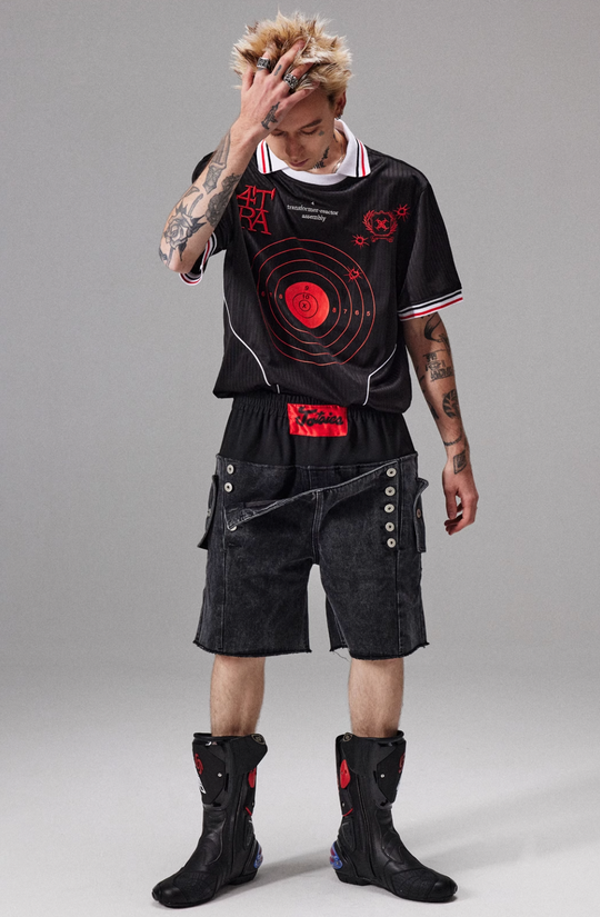 4tra "Rebel Pirate" Bullseye Soccer Jersey Tee | Face 3 Face