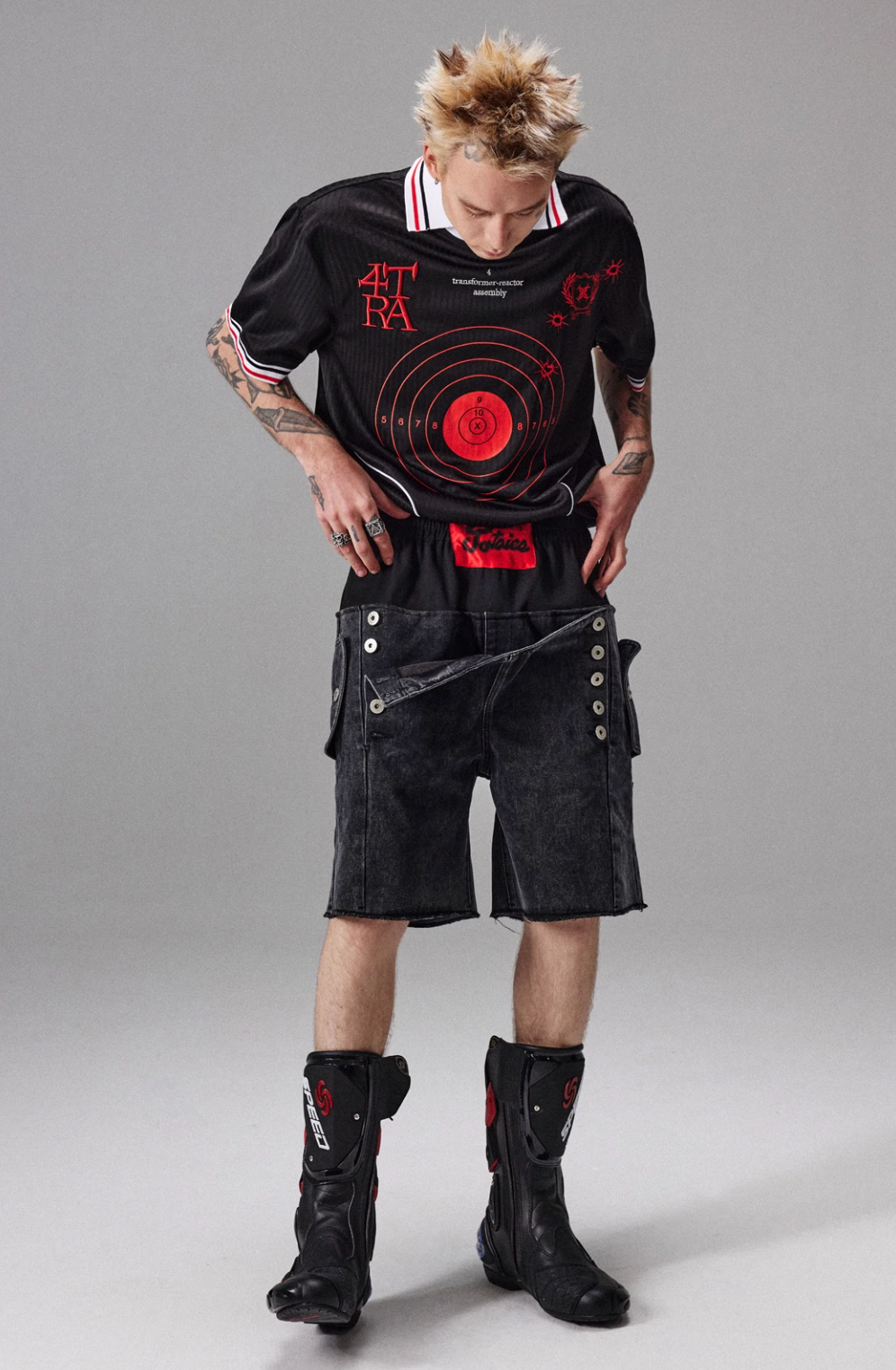 4tra "Rebel Pirate" Bullseye Soccer Jersey Tee | Face 3 Face