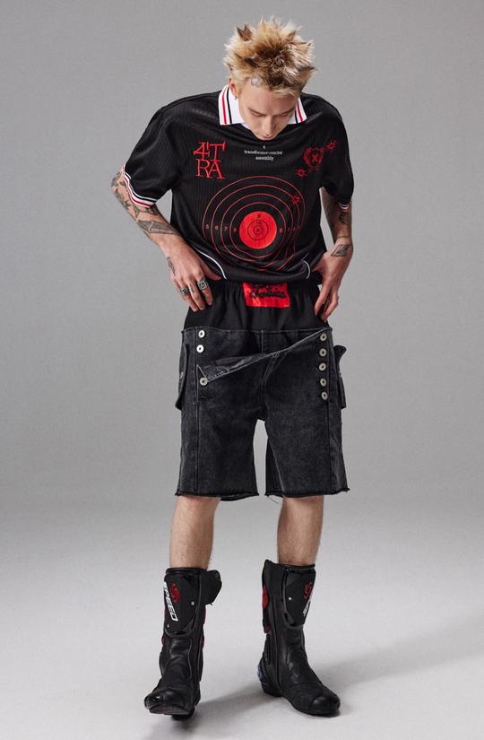 4tra "Rebel Pirate" Bullseye Soccer Jersey Tee | Face 3 Face