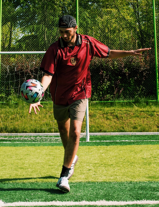 ORANGEDRAGON ODFC Striped Embroidered Soccer Jersey Uniform Polo Shirt | Face 3 Face