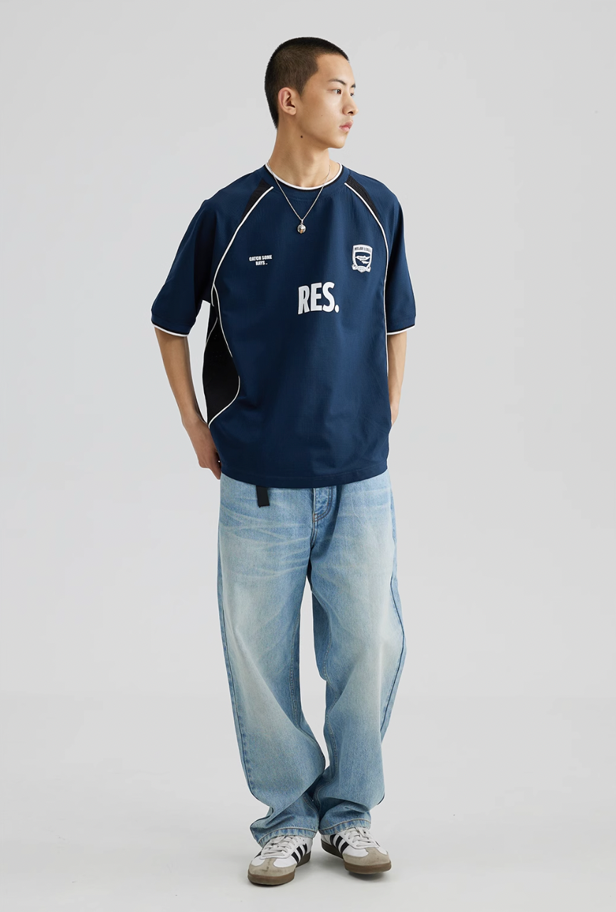 RESTICK Silk Mesh Retro Soccer Jersey | Face 3 Face