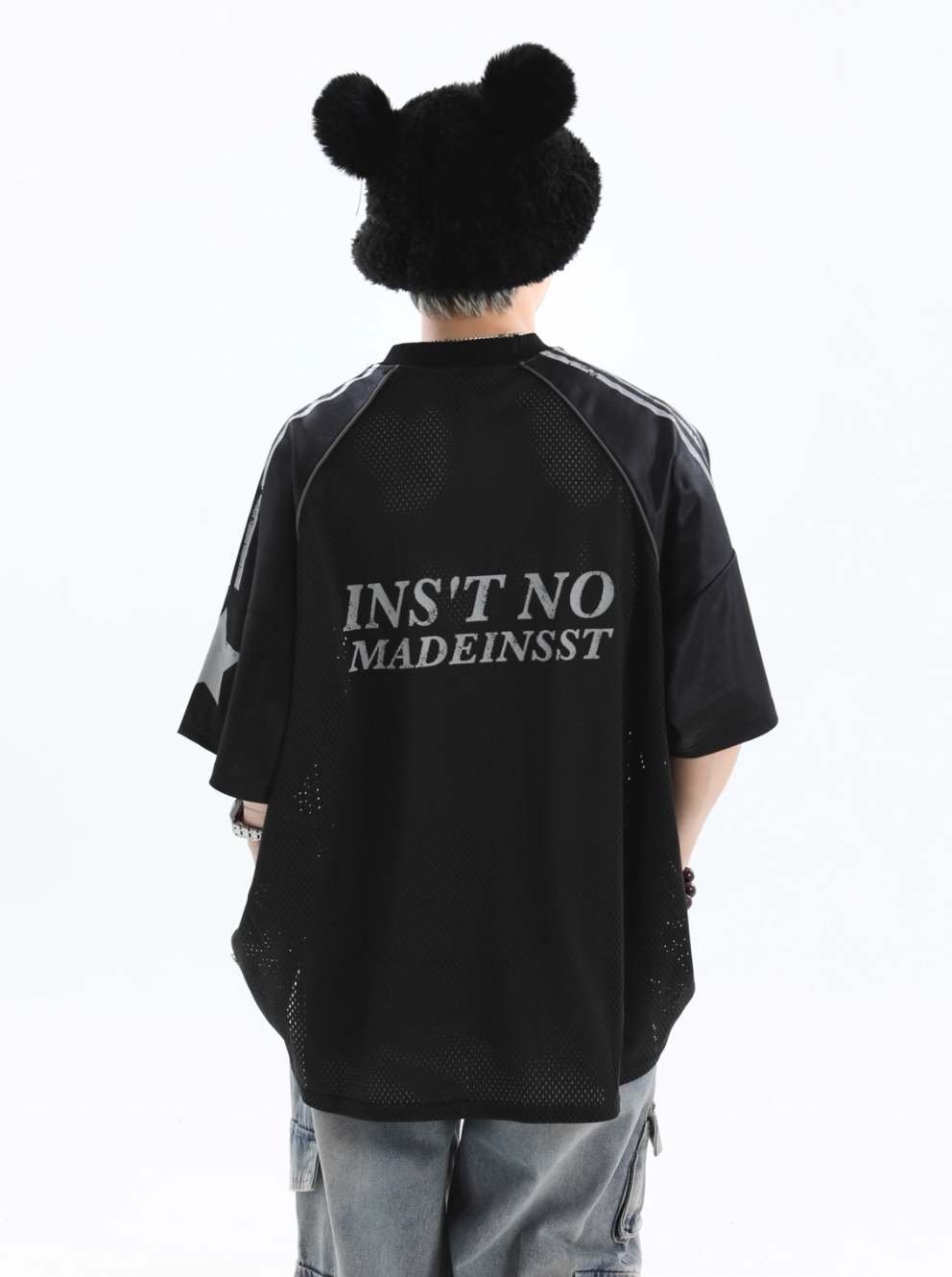 INSstudios Mesh Stripe Star Graffiti Emblem Logo Soccer Jersey | Face 3 Face