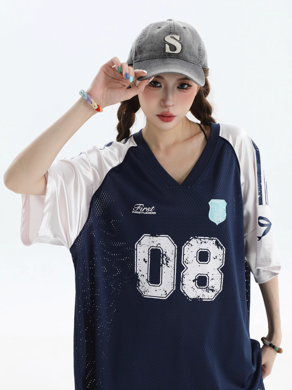 INSstudios Raglan Spliced V-neck Soccer Jersey | Face 3 Face