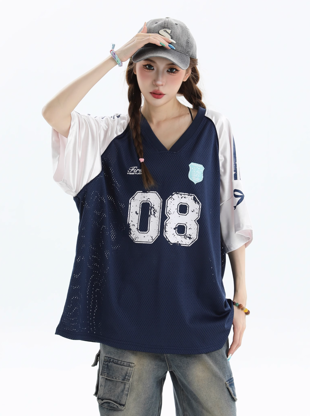 INSstudios Raglan Spliced V-neck Soccer Jersey | Face 3 Face