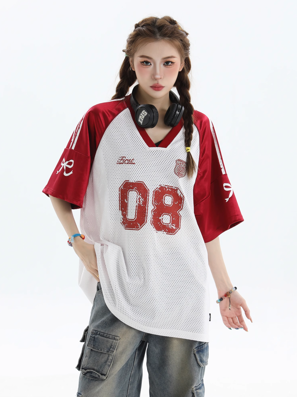 INSstudios Raglan Spliced V-neck Soccer Jersey | Face 3 Face