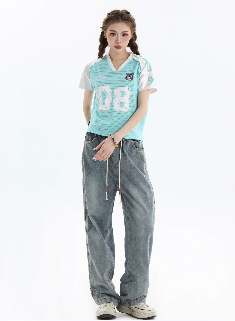 INSstudios Raglan Spliced V-neck Soccer Jersey | Face 3 Face