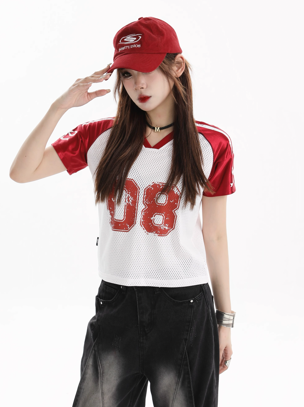 INSstudios Raglan Spliced V-neck Soccer Jersey | Face 3 Face