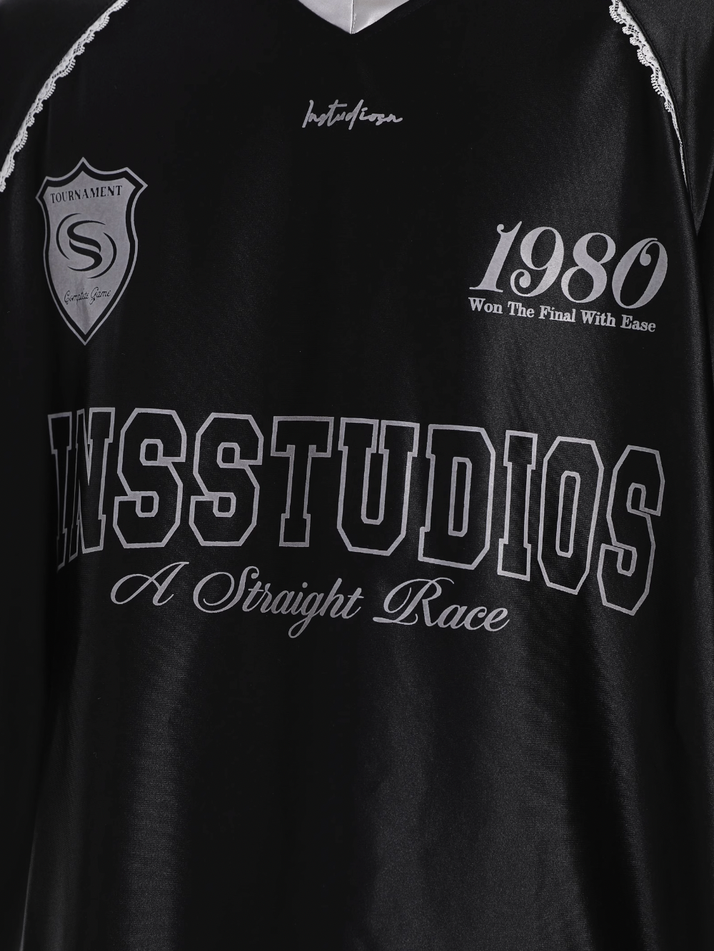 INSstudios Lace Letters Logo Soccer Jersey | Face 3 Face