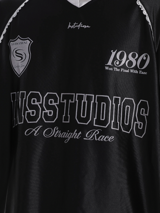 INSstudios Lace Letters Logo Soccer Jersey | Face 3 Face