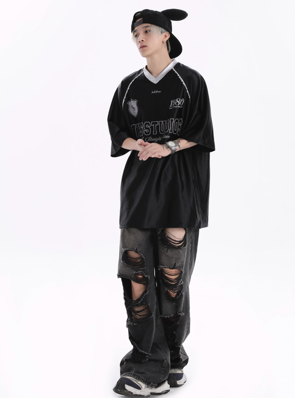 INSstudios Lace Letters Logo Soccer Jersey | Face 3 Face