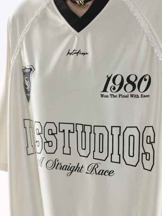 INSstudios Lace Letters Logo Soccer Jersey | Face 3 Face