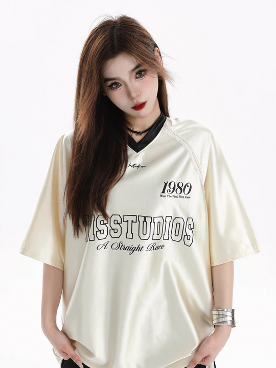 INSstudios Lace Letters Logo Soccer Jersey | Face 3 Face