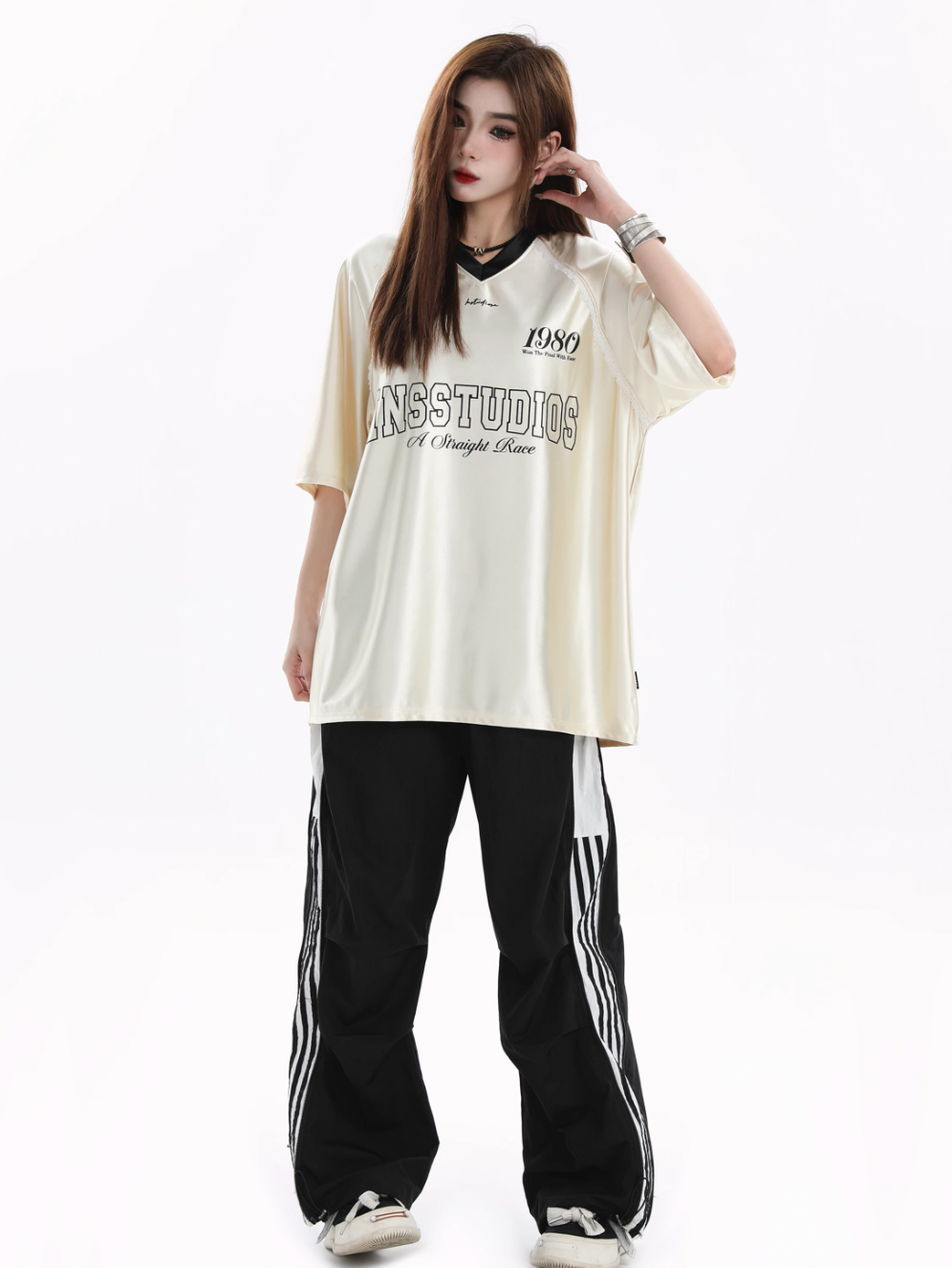 INSstudios Lace Letters Logo Soccer Jersey | Face 3 Face