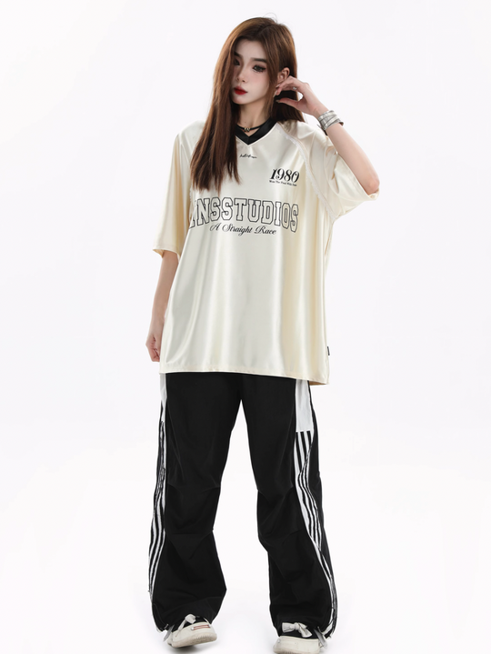 INSstudios Lace Letters Logo Soccer Jersey | Face 3 Face