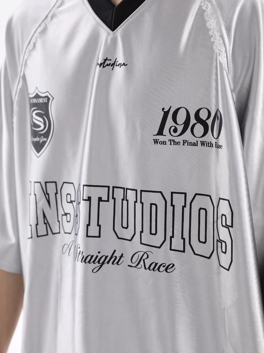 INSstudios Lace Letters Logo Soccer Jersey | Face 3 Face