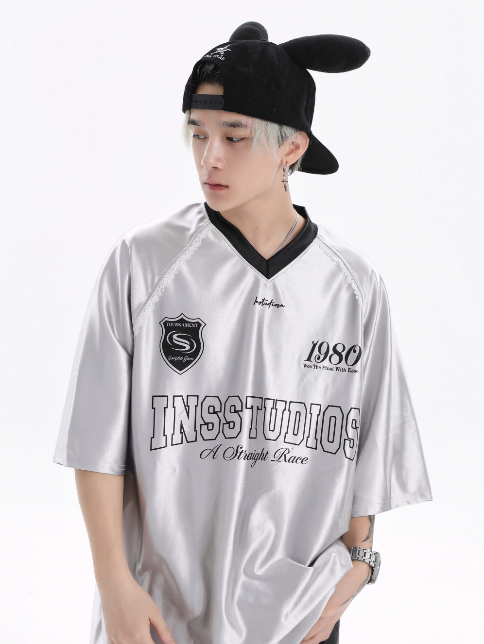 INSstudios Lace Letters Logo Soccer Jersey | Face 3 Face