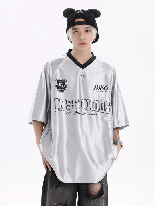 INSstudios Lace Letters Logo Soccer Jersey | Face 3 Face