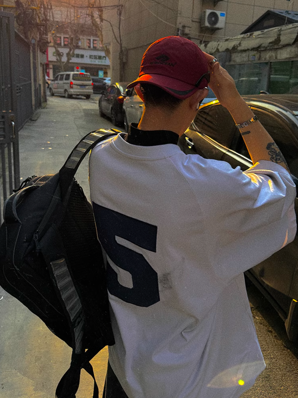 Aurocean Dirty Dye Aged Vintage Patch Embroidered Soccer Jersey Tee | Face 3 Face