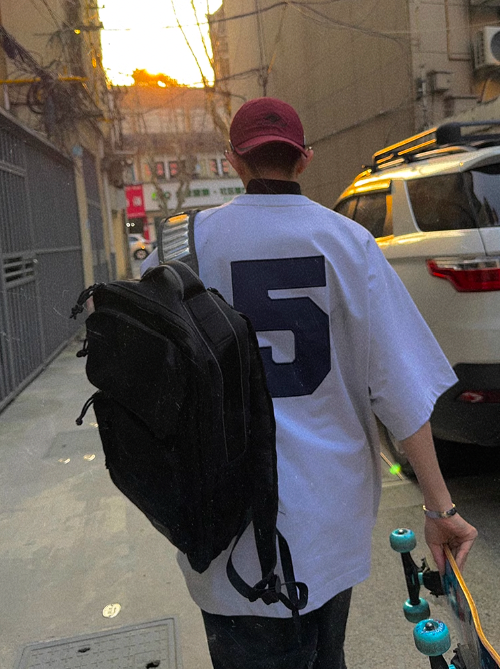 Aurocean Dirty Dye Aged Vintage Patch Embroidered Soccer Jersey Tee | Face 3 Face