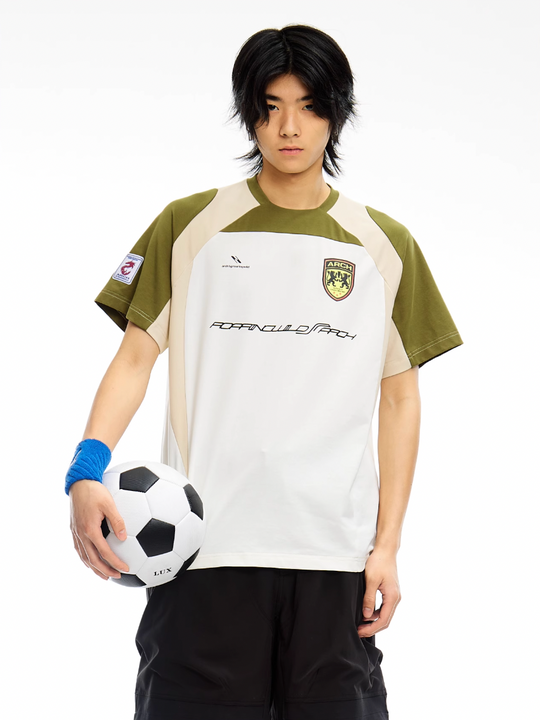 ARCH BY ROARINGWILD Roaring Beast Geometric Patchwork Soccer Jersey | Face 3 Face