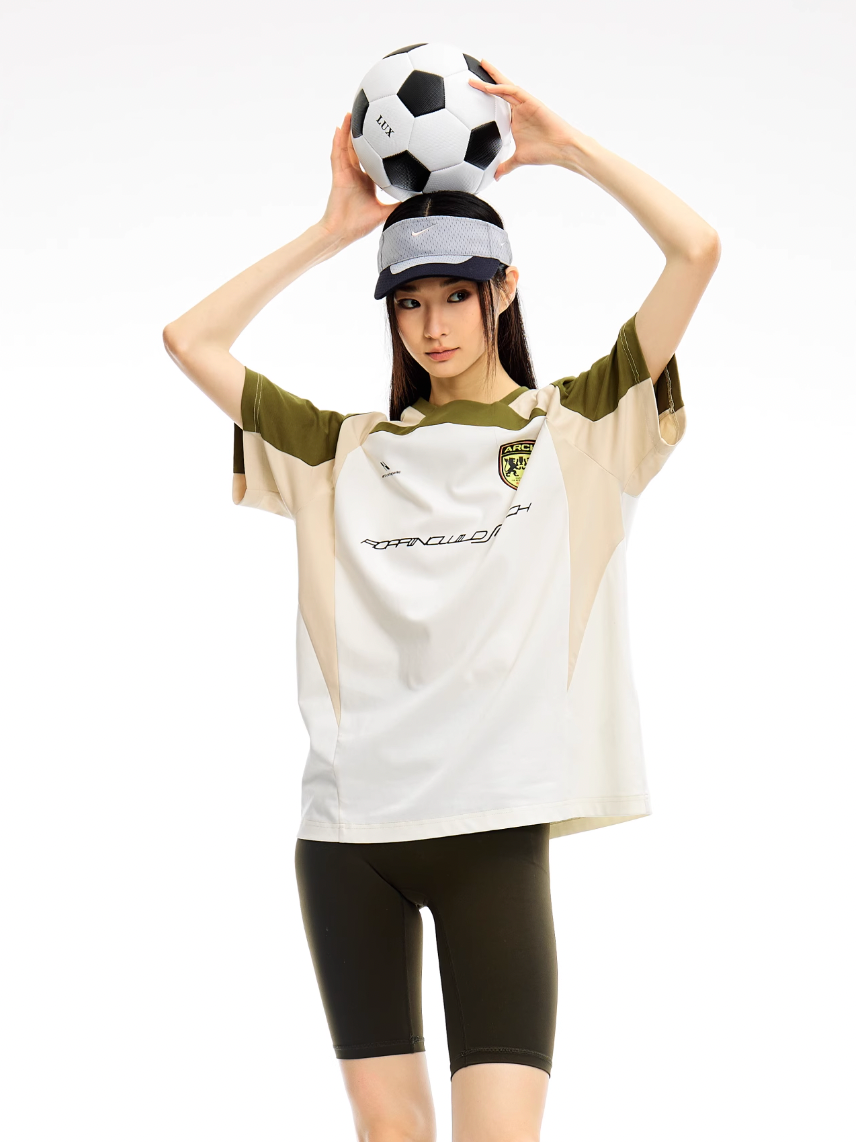 ARCH BY ROARINGWILD Roaring Beast Geometric Patchwork Soccer Jersey | Face 3 Face