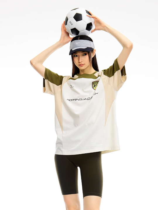 ARCH BY ROARINGWILD Roaring Beast Geometric Patchwork Soccer Jersey | Face 3 Face