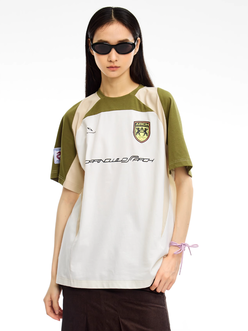 ARCH BY ROARINGWILD Roaring Beast Geometric Patchwork Soccer Jersey | Face 3 Face
