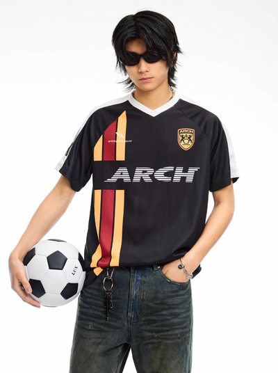 ARCH BY ROARINGWILD Roaring Beast Colorblocking V-Neck Soccer Jersey | Face 3 Face