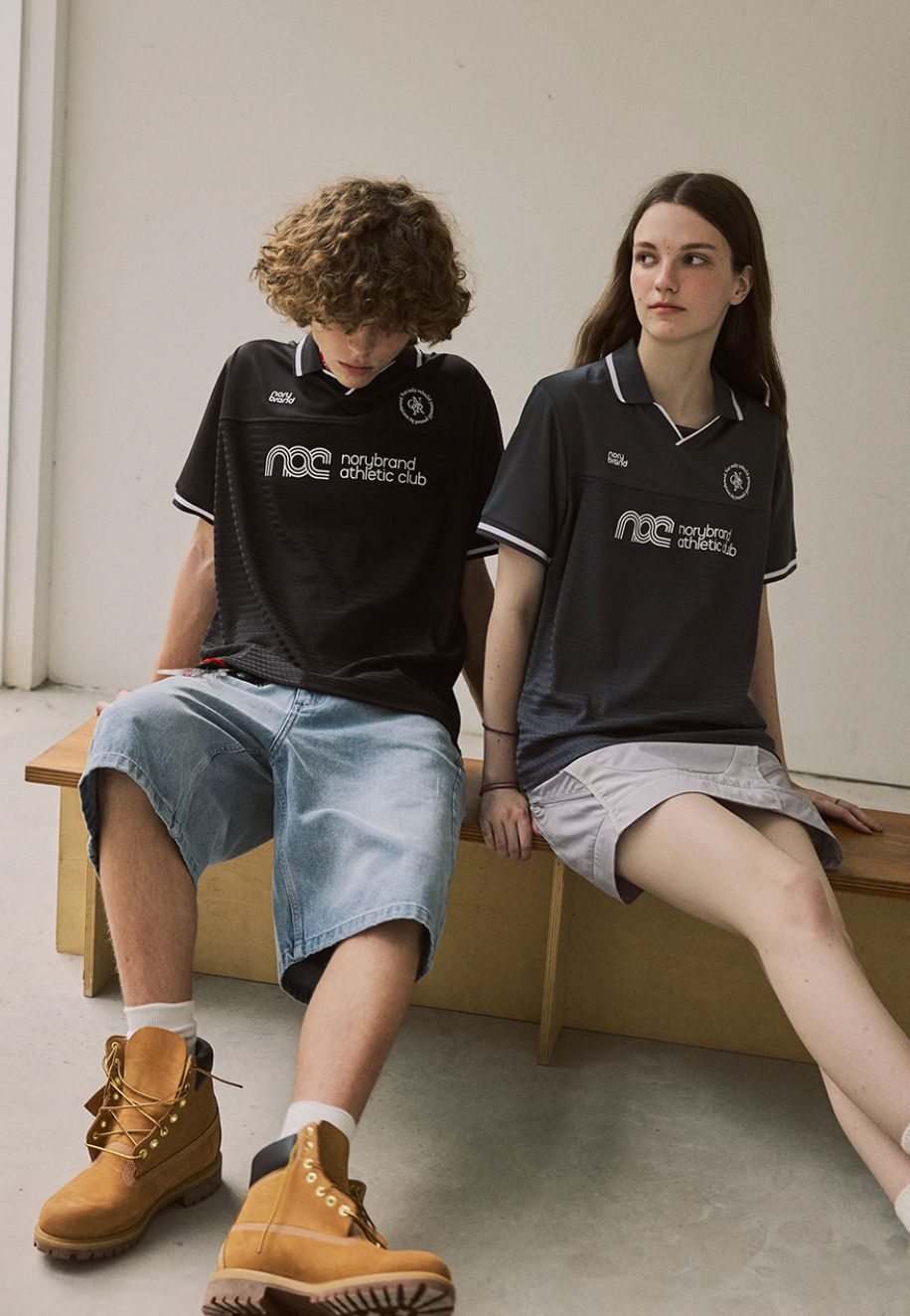 NORYBRAND Sports Club Mesh Patchwork Soccer Jersey Polo | Face 3 Face