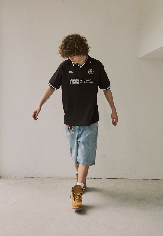 NORYBRAND Sports Club Mesh Patchwork Soccer Jersey Polo | Face 3 Face