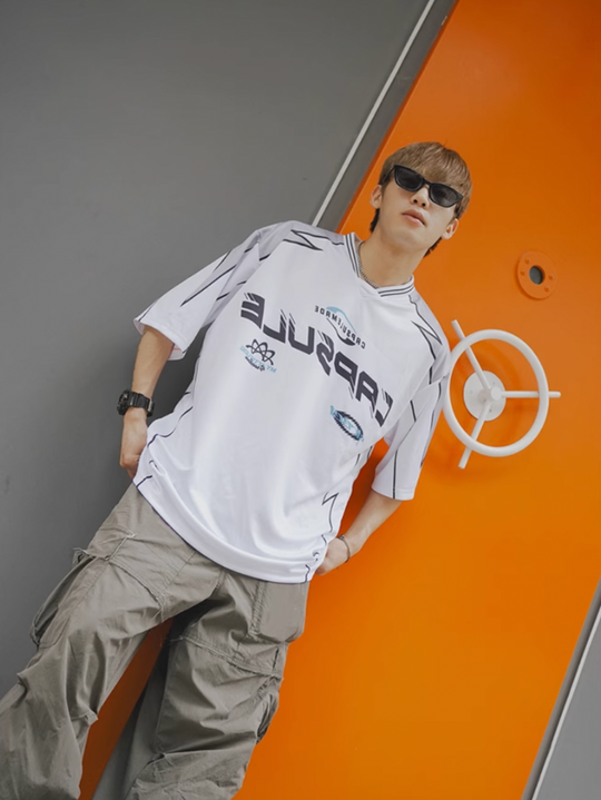 CapsuleMade Racing Suit Design Printed Soccer Jersey | Face 3 Face