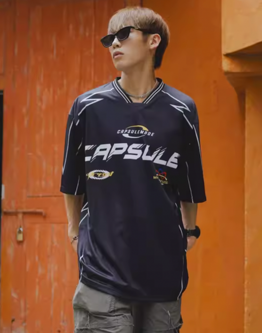 CapsuleMade Racing Suit Design Printed Soccer Jersey | Face 3 Face