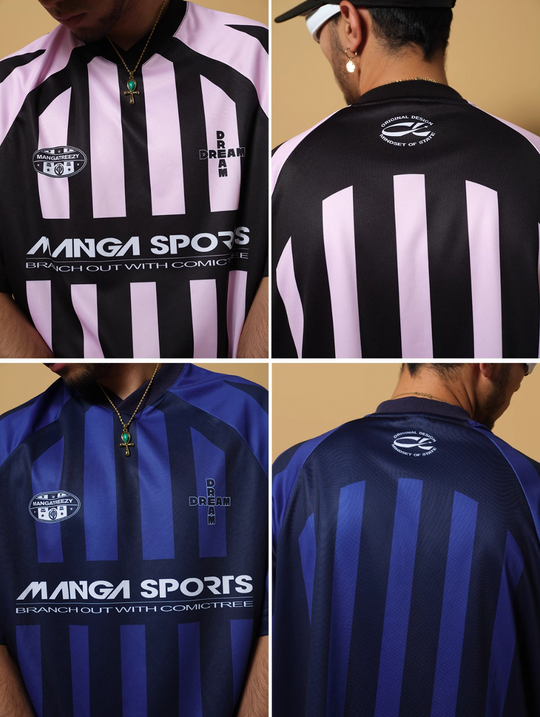 ComicTree C.t Striped V-Neck Soccer Jersey | Face 3 Face