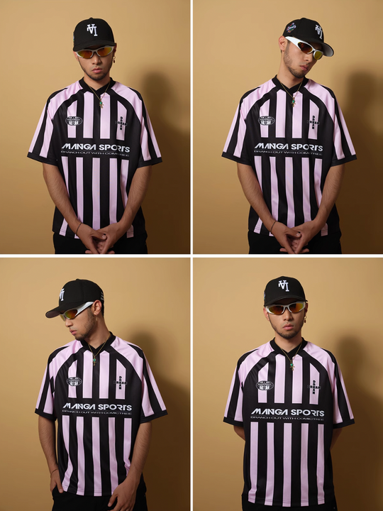 ComicTree C.t Striped V-Neck Soccer Jersey | Face 3 Face