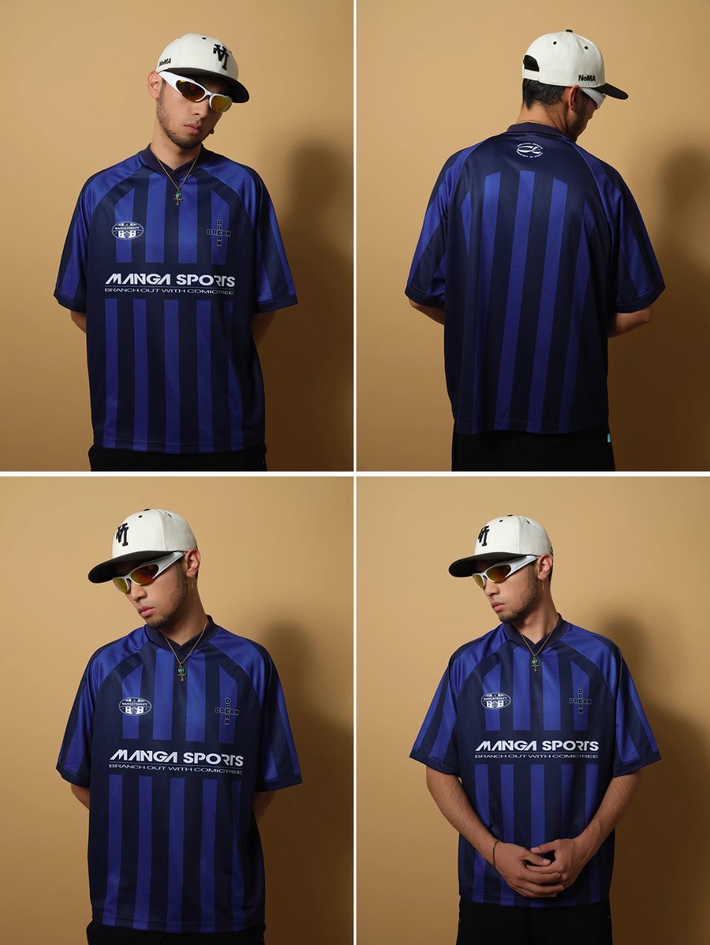 ComicTree C.t Striped V-Neck Soccer Jersey | Face 3 Face