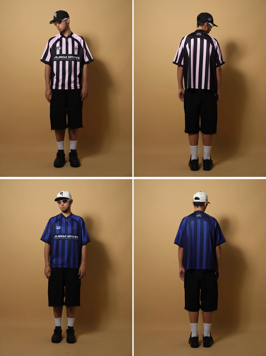 ComicTree C.t Striped V-Neck Soccer Jersey | Face 3 Face